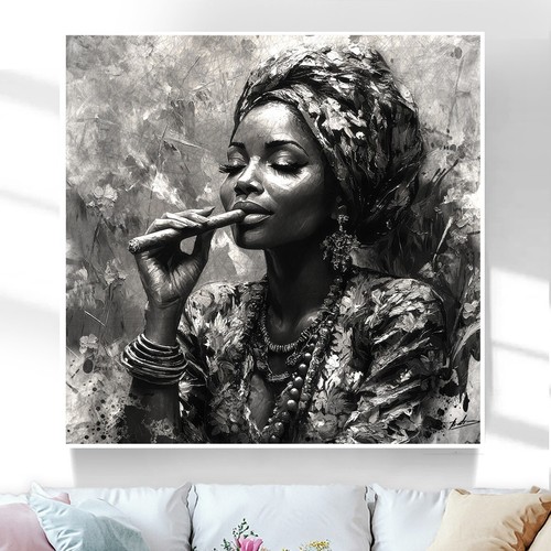 Leinwand bild kubanische frau - leinwand,