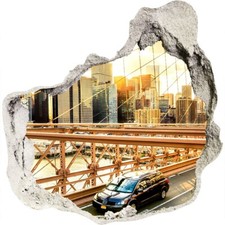 Brooklyn brücke 125x125 3d - cm,