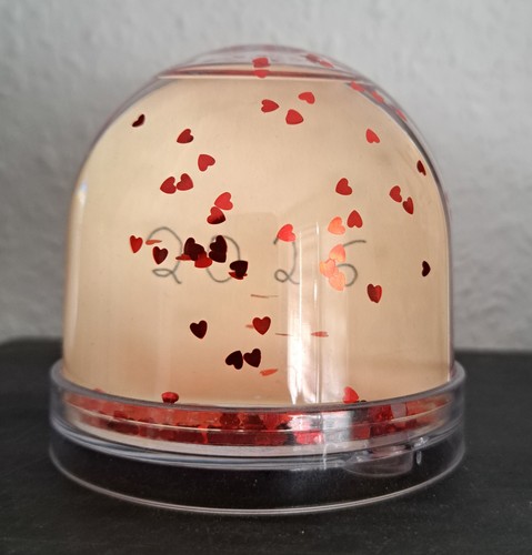 Schneekugel mit herzchen - herzchen, für