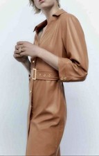 ZARA Kleid, Lederkleid