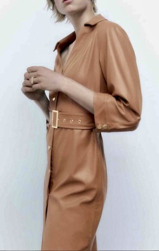 Zara kleid lederkleid - zara,