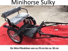 neuer Minishetty Sulky Kutsche