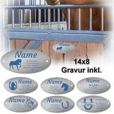 Boxenschild Pferd Namensschild