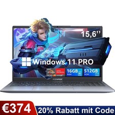 ACEMAGIC 15,6 Zoll Laptop AMD