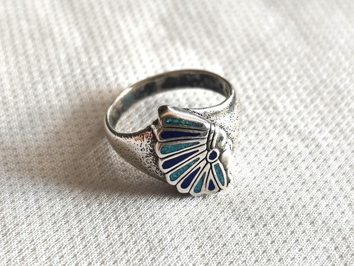 Indianerschmuck ring inlay - indianerschmuck,