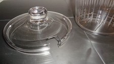 Bowle Glas mit Deckel Vintage