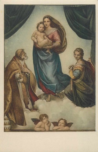 Sixtinische madonna - ak,