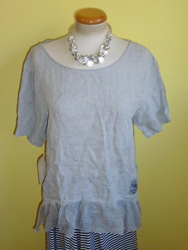 Tunika aqua limone grau made - &,