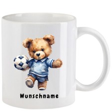 Tasse mit Teddybär aquarell