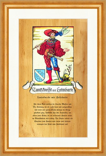 Landsknecht mit helmbarte - mit,