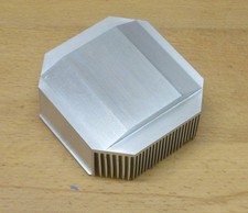 Alu - Kühlkörper / Kühler  - 80 x 77 x 34 mm, Heatsink /  POWER LED,  CPU