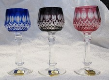 3 x Likörgläser Tritschler Winterhalter Bleikristall 24% Bunt aus Nachlass