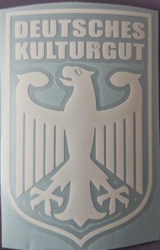 Deutsches kulturgut aufkleber - deutsches,