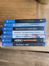 PS4 Spielesammlung – 7 Blockbuster – Ghost of Tsushima, Uncharted, Metro...