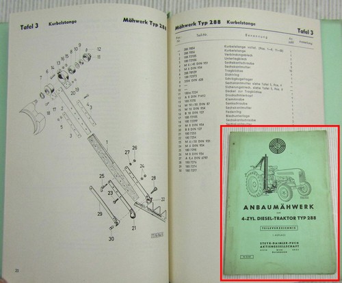 Steyr anbaumähwerk zum zyl - steyr,