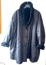 "ELEMENTS finest Clothing" Damen Wende Jacke Webpelz schwarz Gr. 46/48/50 - NEU