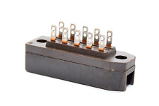 10-polige Federleiste / "Tuchel-Buchse" von Siemens Typ C42334, DIN 41618, NOS