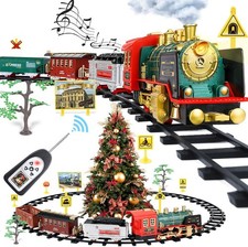 Elektrische Eisenbahn mit Wasserdampf - Batterybetrieben Licht Sound Weihnachten