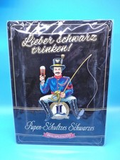 Landskron Blechschild Werbeschild Pupen Schultzes Schwarzes ca. 29x39 cm ku111