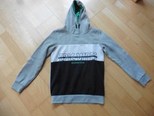 grauer Pullover Sweatshirt Kapuzenpullover Hoodie - Größe 134/140 - YFK