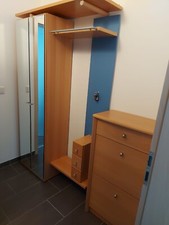 Diele von holtkamp, mit optionalem Schuhschrank, holz mit blauem Akzent 