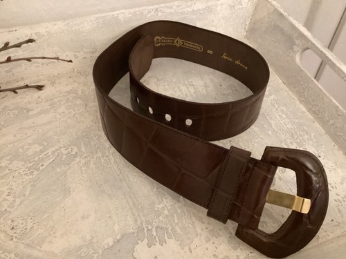 Leder gürtel damen braun - leder,