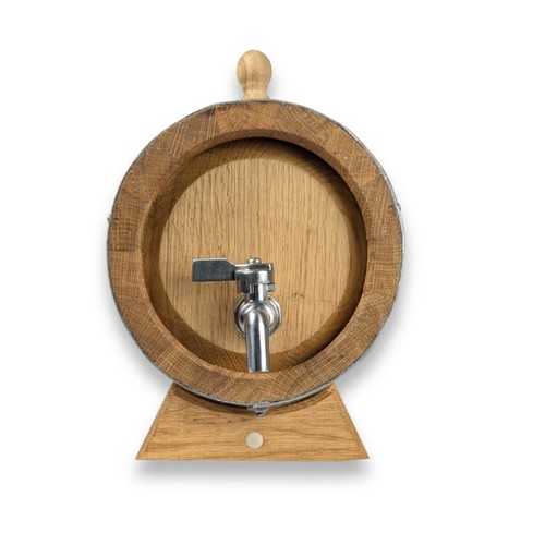 Holzfass liter mit edelstahl - 3,