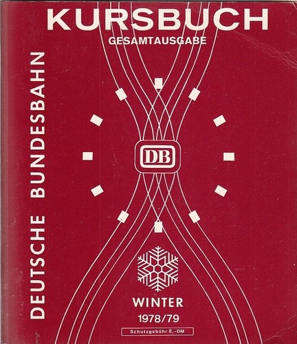 Deutsche bundesbahn kursbuch - deutsche,