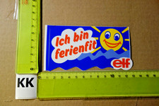 Alter Aufkleber Tankstelle Additive Oil Öl Motorrad Motorsport ELF (KF)