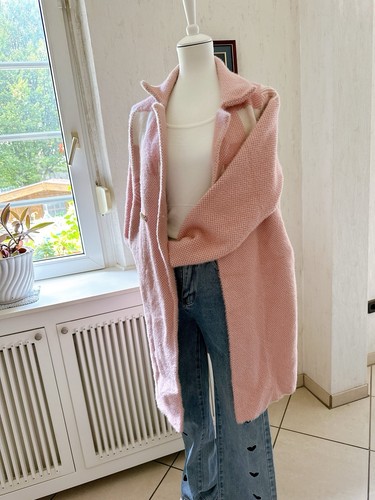 Damen strickmantel mit - damen,