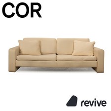 Cor Conseta Stoff Zweisitzer Creme Beige Sofa Couch