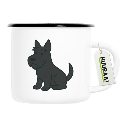 Emaille tasse scottish terrier - scottish,