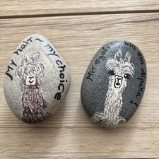 Steine 2 Stück Lama/Alpaka