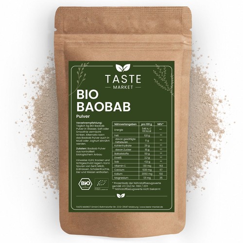 500 bio baobab pulver - 500, |
