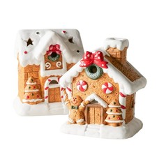 2er set led lebkuchenhaus - set,