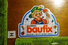 Alter Aufkleber Spielzeug Bauen Holz LORENZ BAUFIX