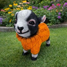 Gartenfiguren Süße Ziege mit