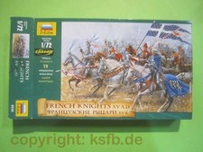 1:72 Zvezda #8036 Mittelalter Frankreich Ritter zu Pferd Kavallerie Rüstung