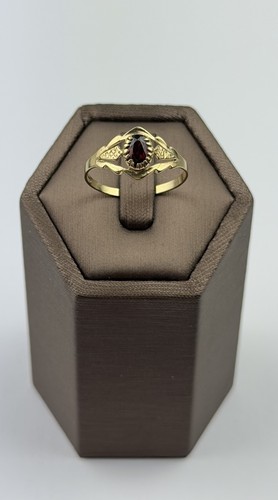 Granat ring gold - granat, vintage