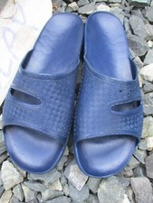 ORIGINAL BUNDESWEHR BADELATSCHEN BADESCHUHE BLAU BW LATSCHEN SLIPPER PANTOLETTE