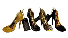 Baumschmuck Stöckelschuhe High Heels Pumps (4er Set) gold, schwarz