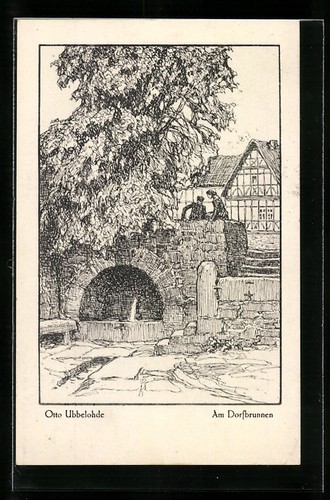 Künstler otto ubbelohde - künstler-ak,