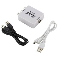 Mini AV zu RF Konverter TV Video Plug Modulator Verstärker + Usb-Kabel Signal KG