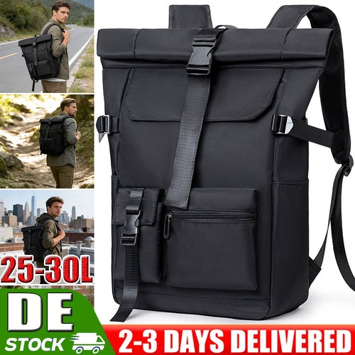 Rolltop rucksack herren damen - rucksack,