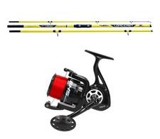 Lineaeffe Brandungscombo 4,20m / bis 300g + Weitwurfrolle + Schnur Surfcombo Set