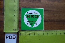 Alter Aufkleber FUNK-TAXI Stadt Berlin (?) mini b