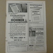 Vintage Werbung HOHNER KLAVIER