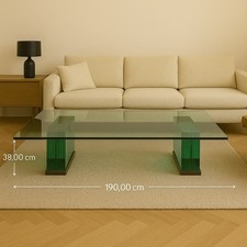 Vintage Couchtisch Glas Design