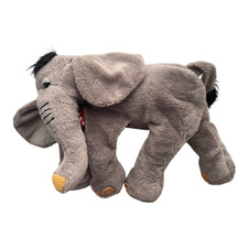 Elefant grau liegend mit rot