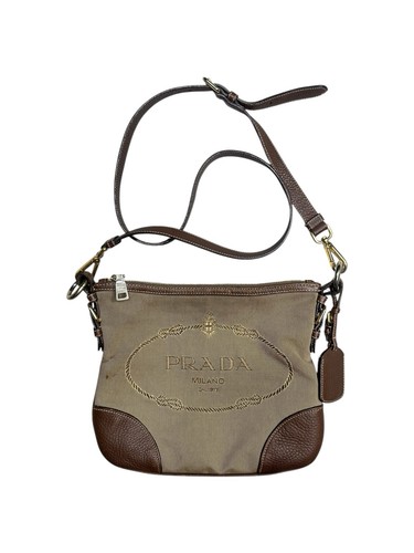 Prada milano canvas - milano, leather